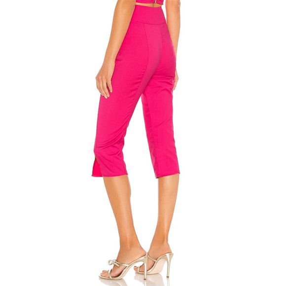 Lovers + Friends Everton Capri Pant Lipstick Pink - Picture 3 of 9